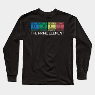 Black The Prime Element Long Sleeve T-Shirt